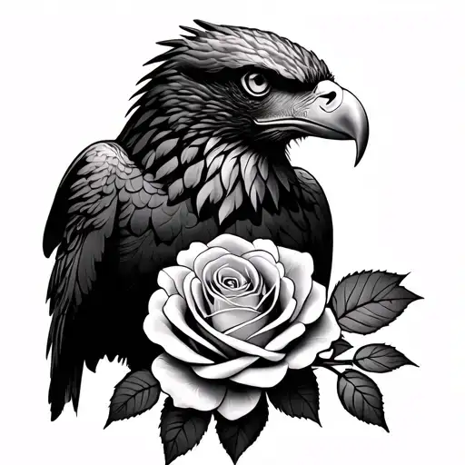 Eagle And Rose
