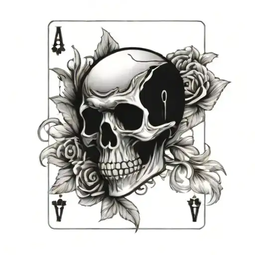 Playing Card Representing A Death With A Date