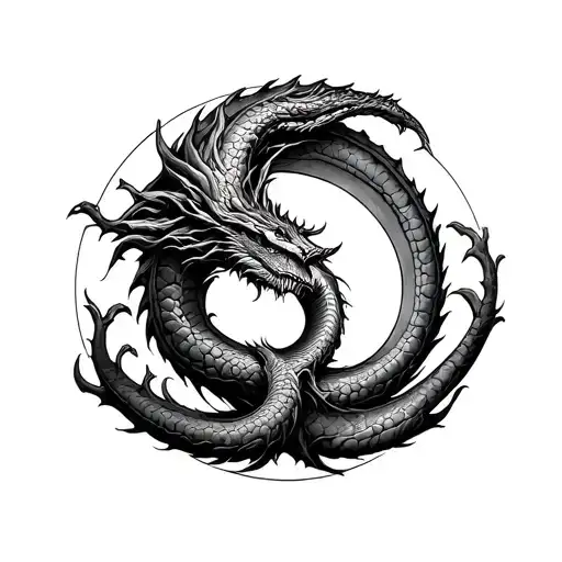 Jormungandr Circle Yggdrasil