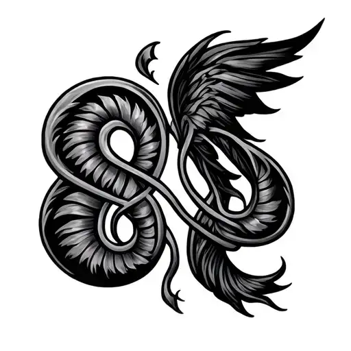 Gemini Zodiac Sign Intertwined