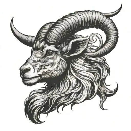 Capricorn Goat Head