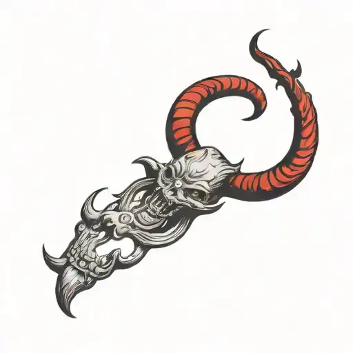 Satan Red Black Color