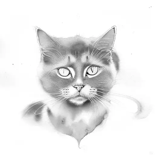 Black Cat Watercolour