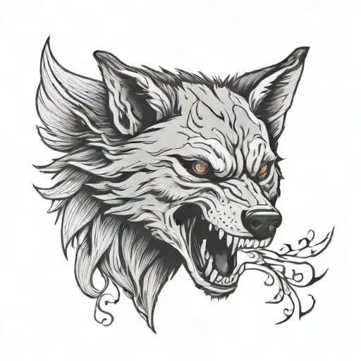Wolf Head Skull