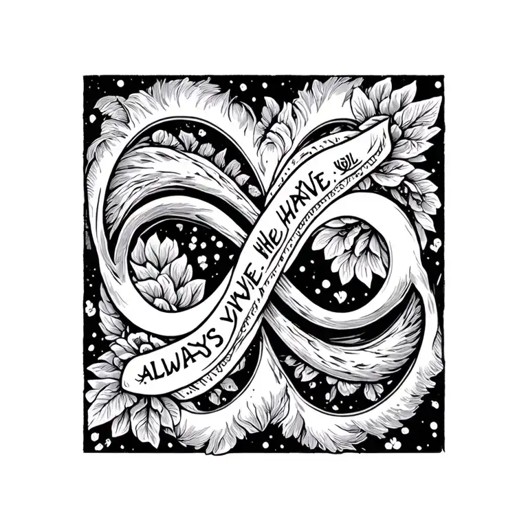 Infinity Sign Out Of Words Always Have Always Will