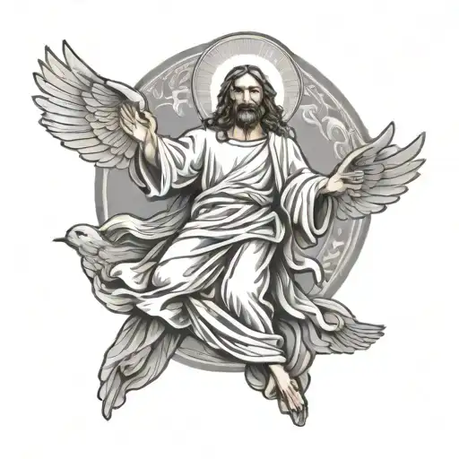 Dove Jesus Christ Surrounded