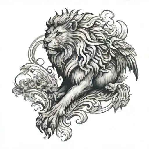 Phoenix And Lion