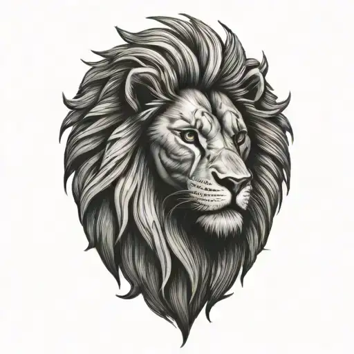 Lion Face And Phenix