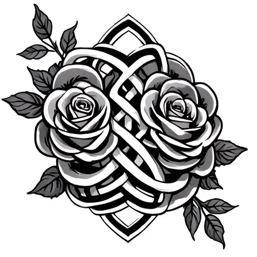 Celtic Knot With Roses