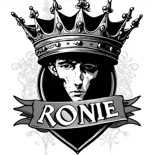 Name And Crown Ronnie