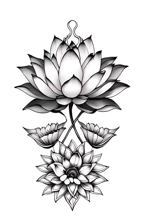 Lotus Flowers And Mandalas Symbolizing Strength