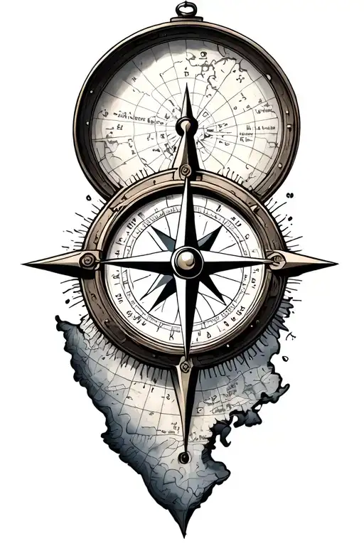 Compass And Map