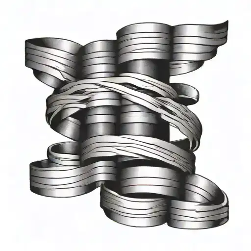 Bicep Bands Alternating With Lines