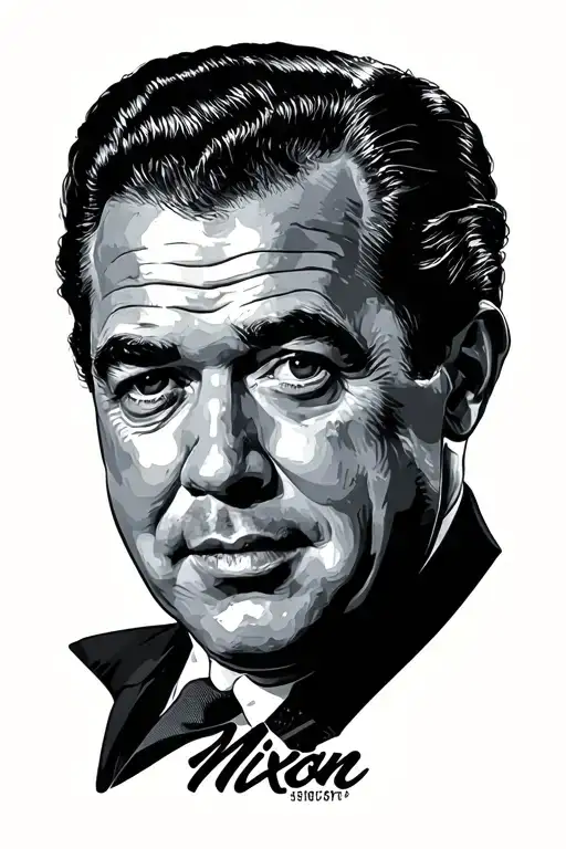 Nixon In Cursive Letters