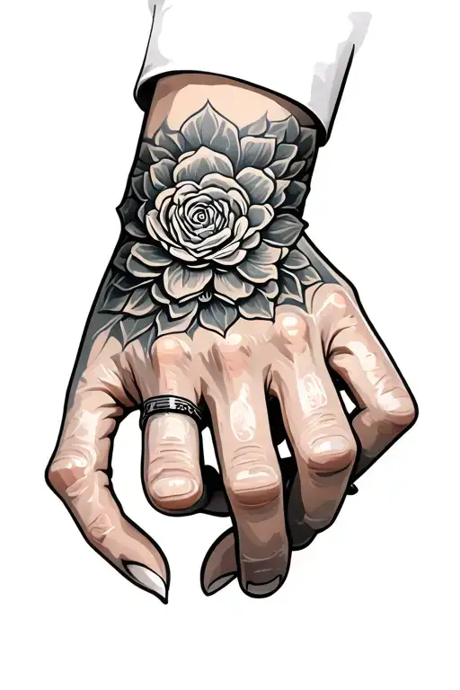 Go Getta Hand Tattoo Design