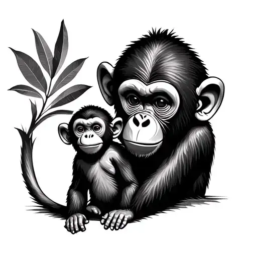 Big Monkey And Little Monkey