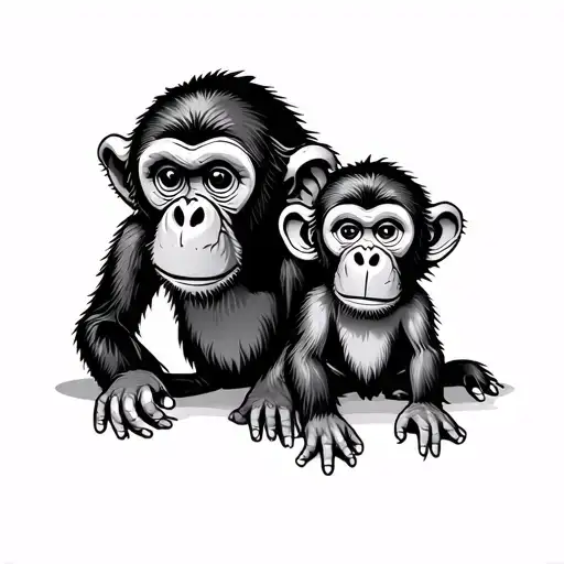 Big Monkey And Little Monkey