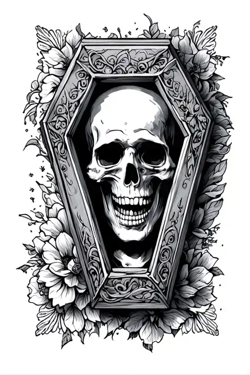 No More Friends Coffin