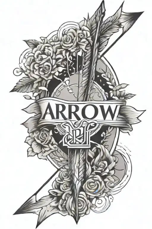 Arrow With Words With God