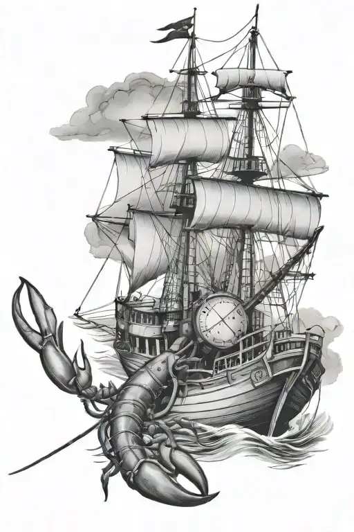 Nautical Lobster Fishing Boat