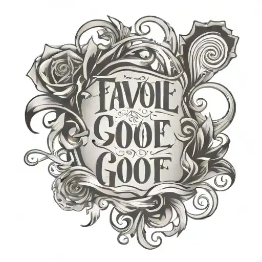 An Abstract Representation Of A Favorite Quote Or Phrase In A Delicate Script Font