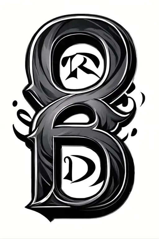 Number 8 And Letters To R D