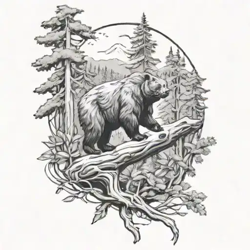 Bear And Falcon Forest