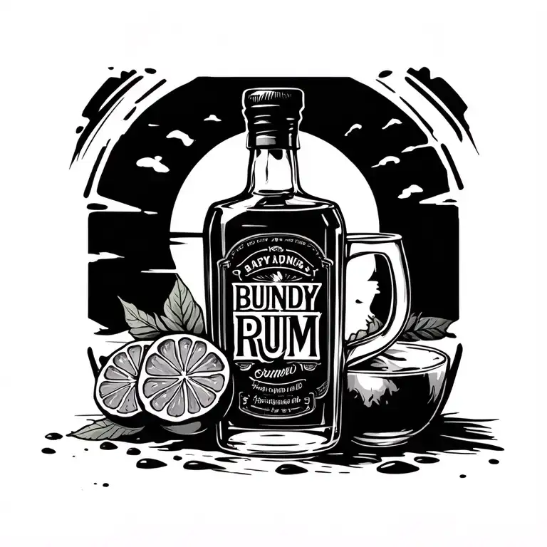 Bundy Rum Bottle