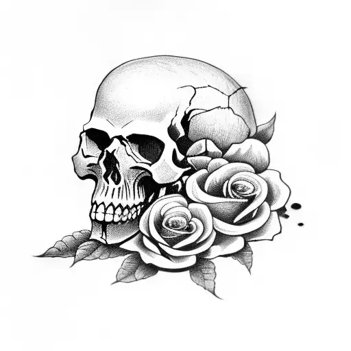 Skull And Roses