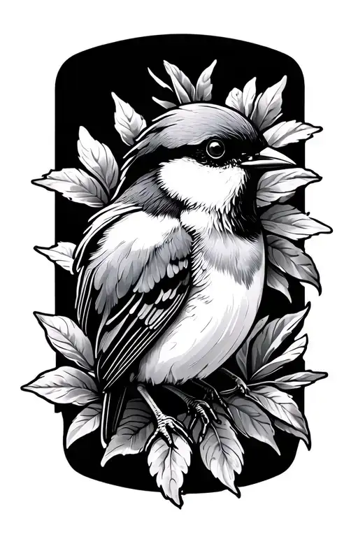 Heartbeat Line With A Willie Wagtail Bird Perched