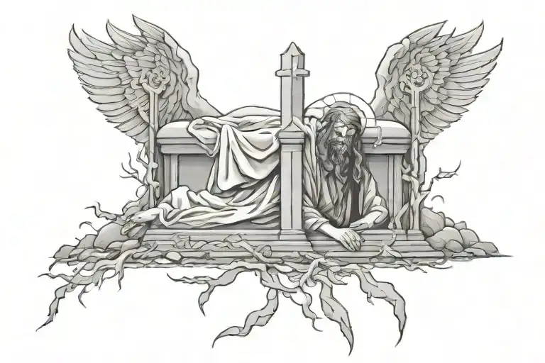 Resurrection Of Jesus Christ Tomb Stone