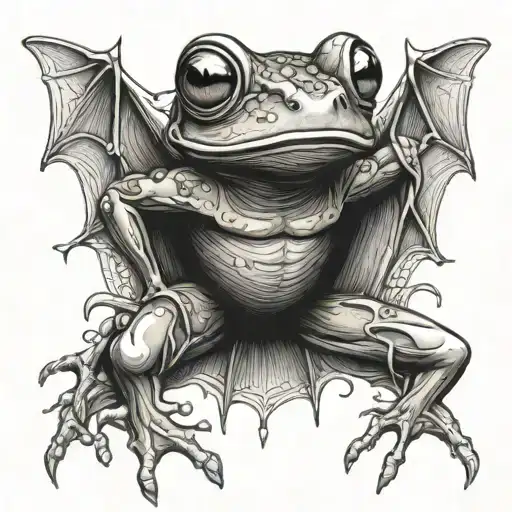 Frog And Bat Wrapped