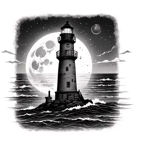 Sun Moon Lighthouse Standing Tall