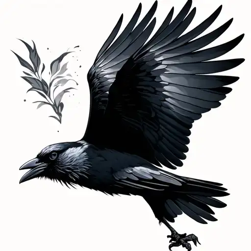 Crow Flying