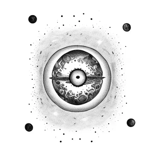 Semi Colon With Planet