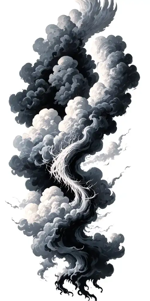 Heaven Clouds Then At The Bottom Hell