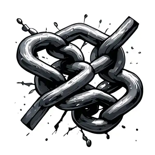 A Broken Chain With One Link Glowing