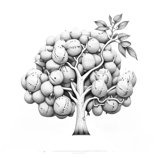 Six Foot Tall Lemon Tree That Protrudes A Bit On The Left Side In Southern California