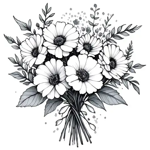 February Birth Flower Bouquet