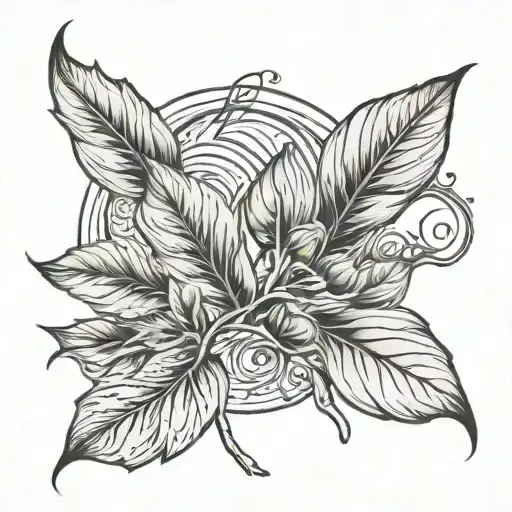 Enzo Circle Leaves Growing