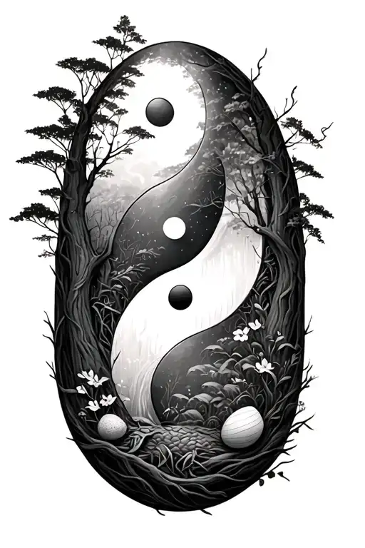 Yin Yang Easter And Forest