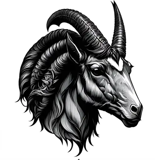 Capricorn Zodiac Introvert Tattoo Design