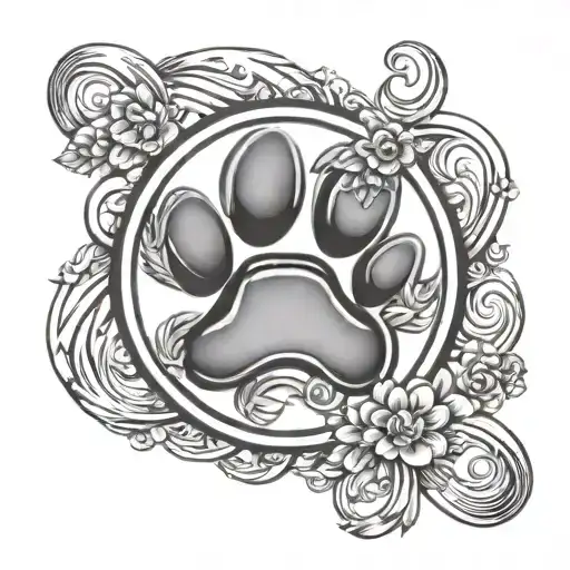 Infinity And Dog Paw