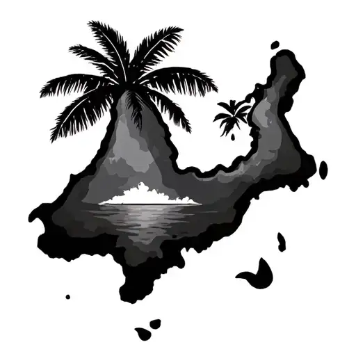 Hawaiian Islands Map Outline