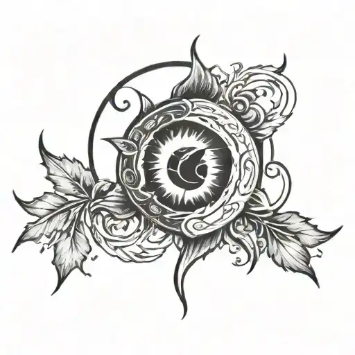 Hatred And Lonely Symbol Incorporating Eclipse