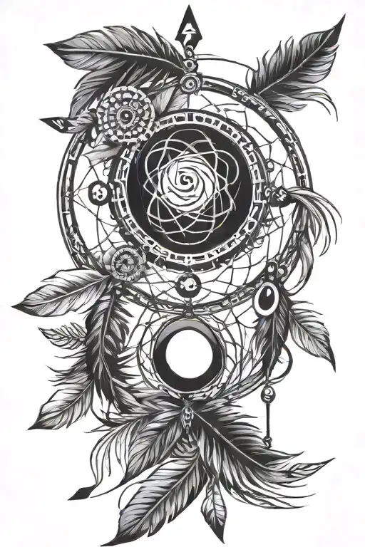 Arrow Dream Catcher Ying Yang