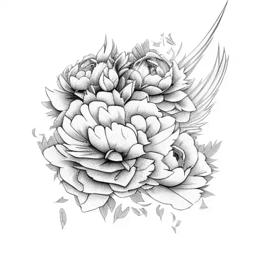 Phoenix And Peonies
