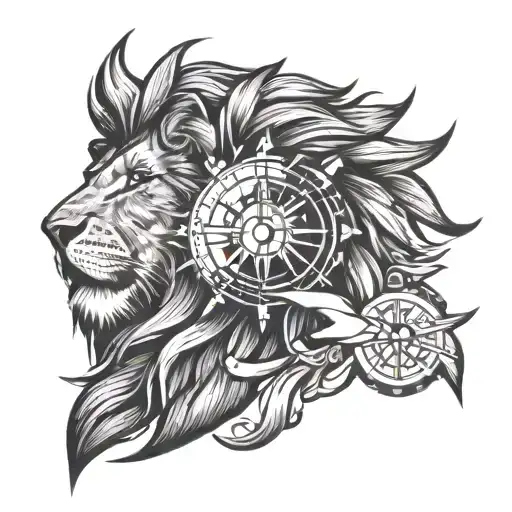 Half Compass Lion