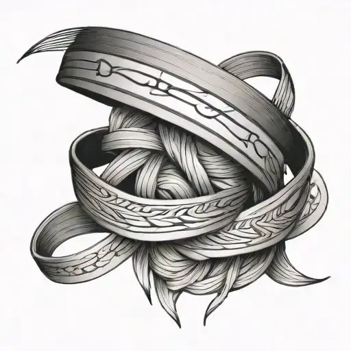 Line Bracelet Into Word On Wrist Band