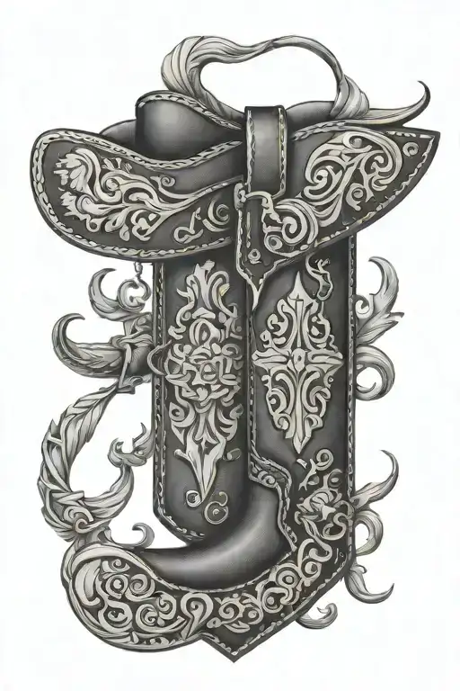 Western Leather Tooling Design